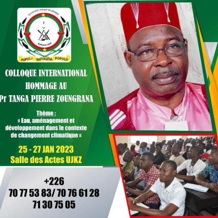 International colloquium tribute to Pr Tanga Pierre ZOUNGRANA